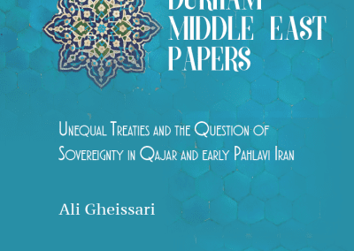 Published: Unequal Treaties and the Question of Sovereignty in Qajar and early Pahlavi Iran