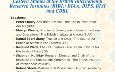 Funding Opportunities for Researchers in Middle Eastern Studies at the British International Research Institutes (BIRI): BIAA, BIPS, BISI and CBRL